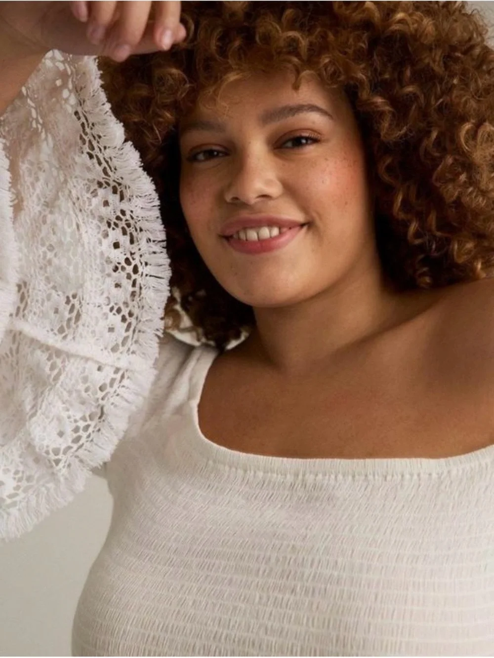 Torrid Festi White Off Shoulder Crop Top - Size 1X - NWT!